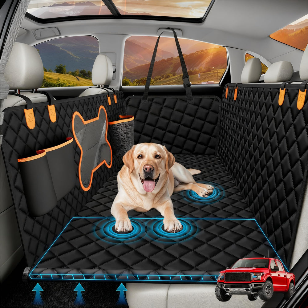 Geotick dog seat cover truck extender backseat 58x28 for spacious rides