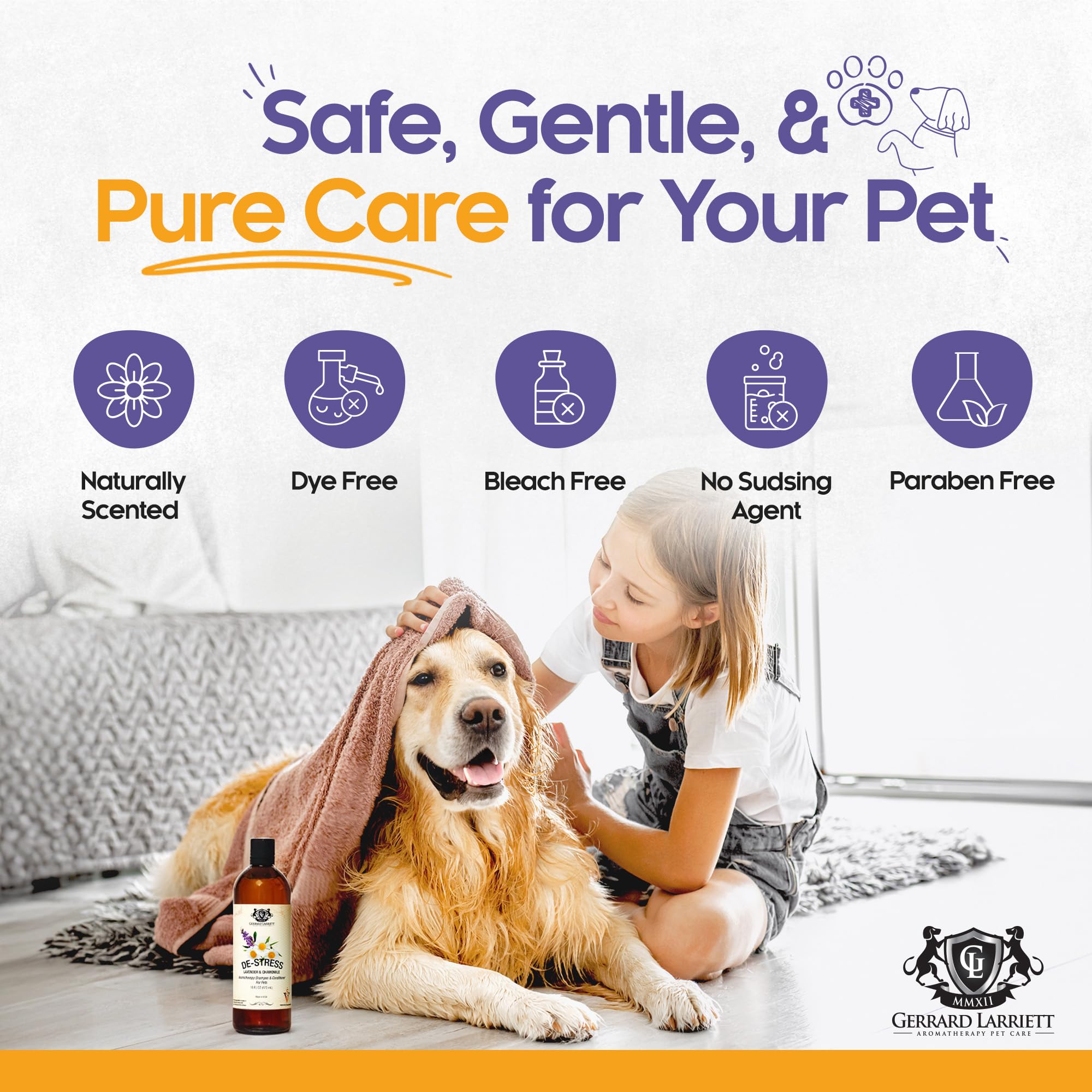 Gerrard Larriett aloe vera oatmeal hydrates and nourishes the coat for shine.