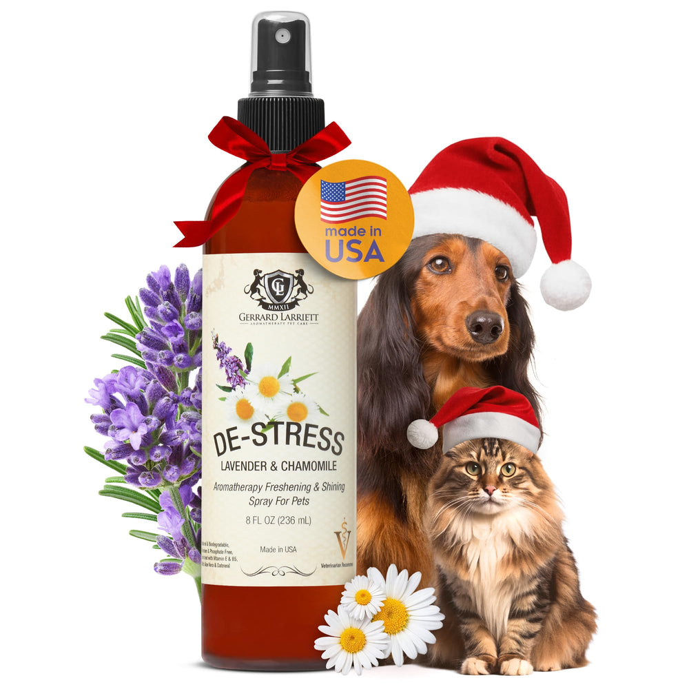 Gerrard Larriett Dog Perfume Spray Chamomile Lavender 8oz bottle for long-lasting freshness after baths