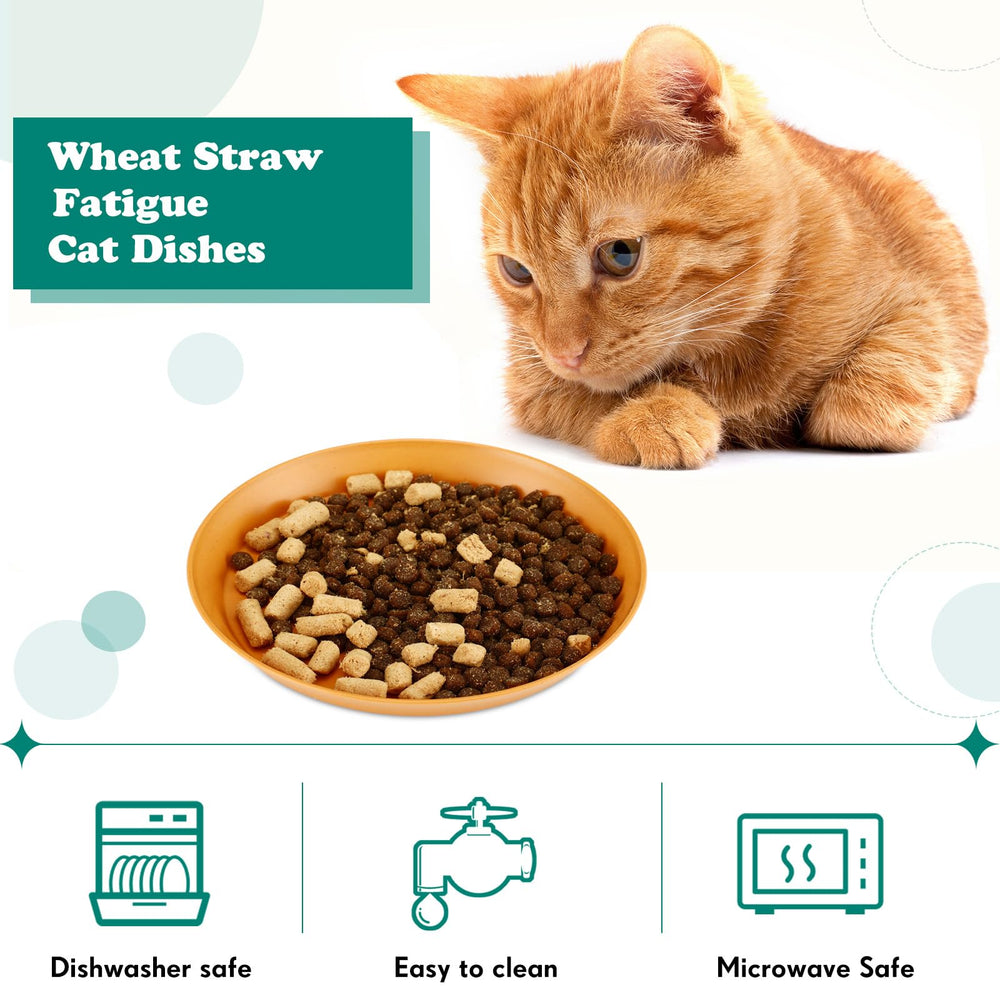 Gerrii 6-inch shallow cat bowls designed to minimize whisker contact