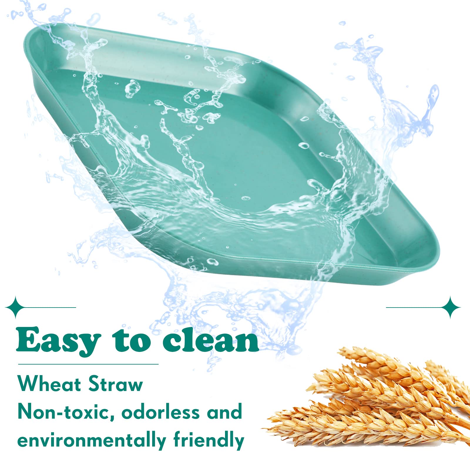 Gerrii beard-fatigue-cat-bowl blue, durable wheat straw bowl for long-lasting use