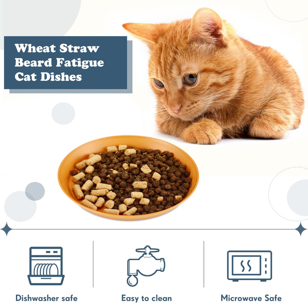 Gerrii beard-fatigue-relief cat bowls blue for wet or dry foods