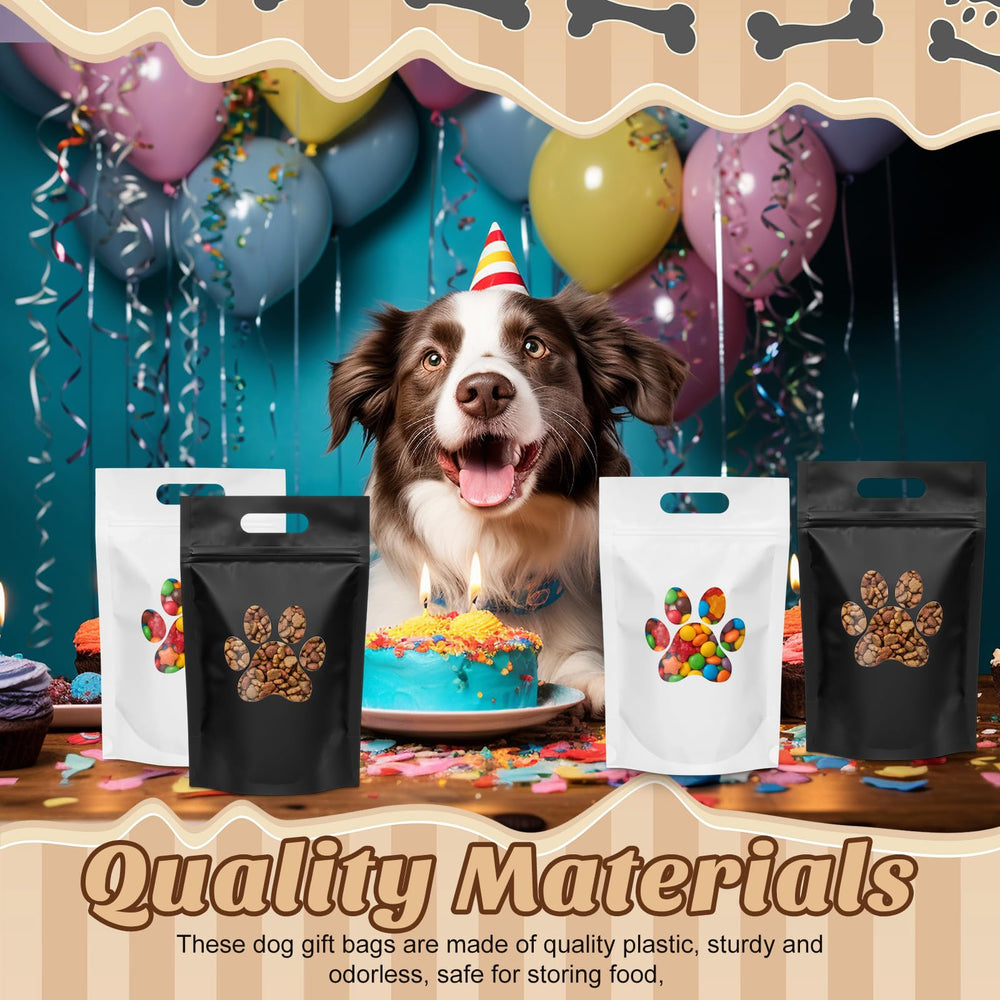 Gersoniel resealable stand-up pouch keeps dog treats fresh and organized.
