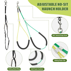 getlstub dog grooming hammock with carabiners for secure setup