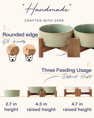 Getstar set of 2 bowls for easy portion control and mealtime routine