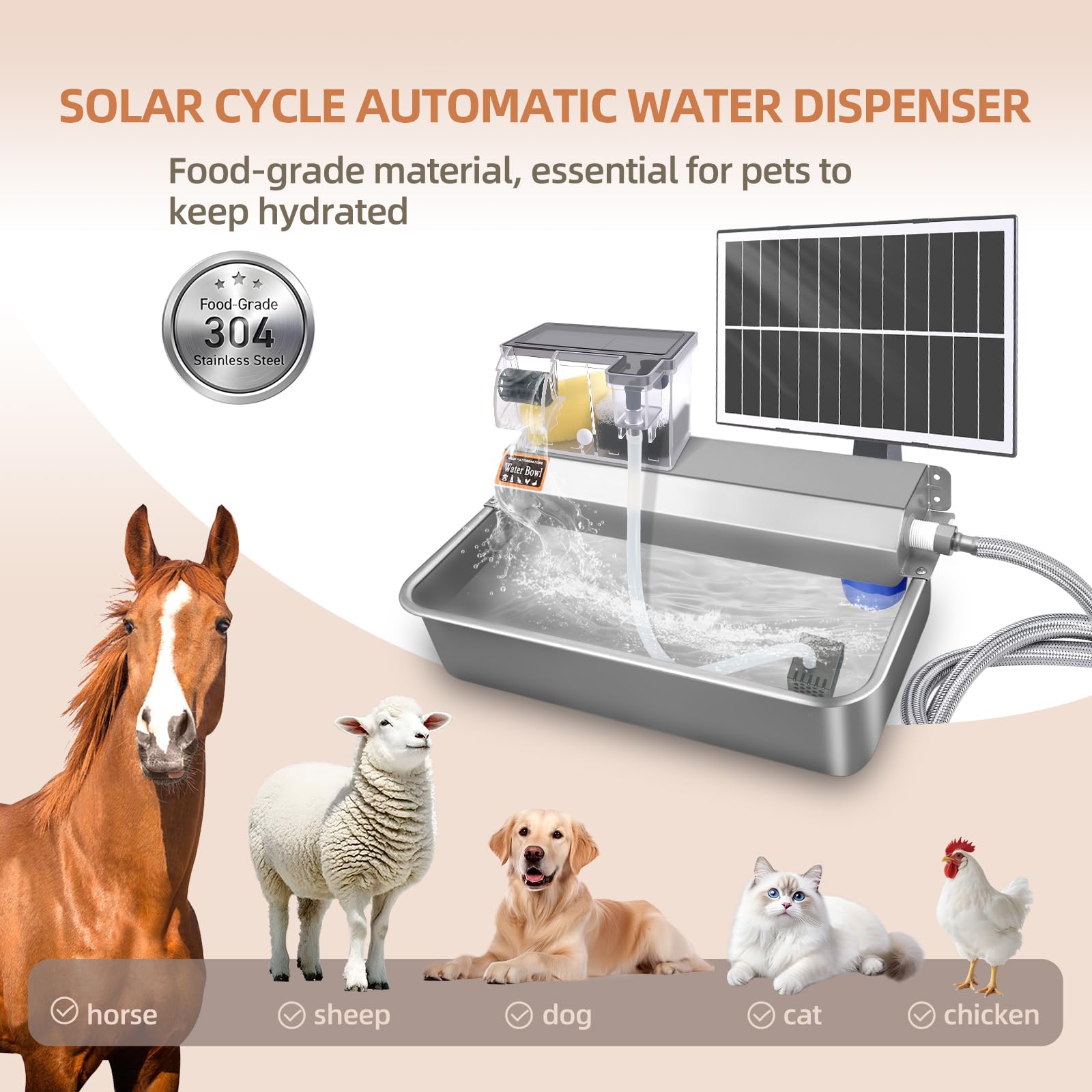 GEVINFA solar-powered operation illustrates off-grid water supply for outdoors