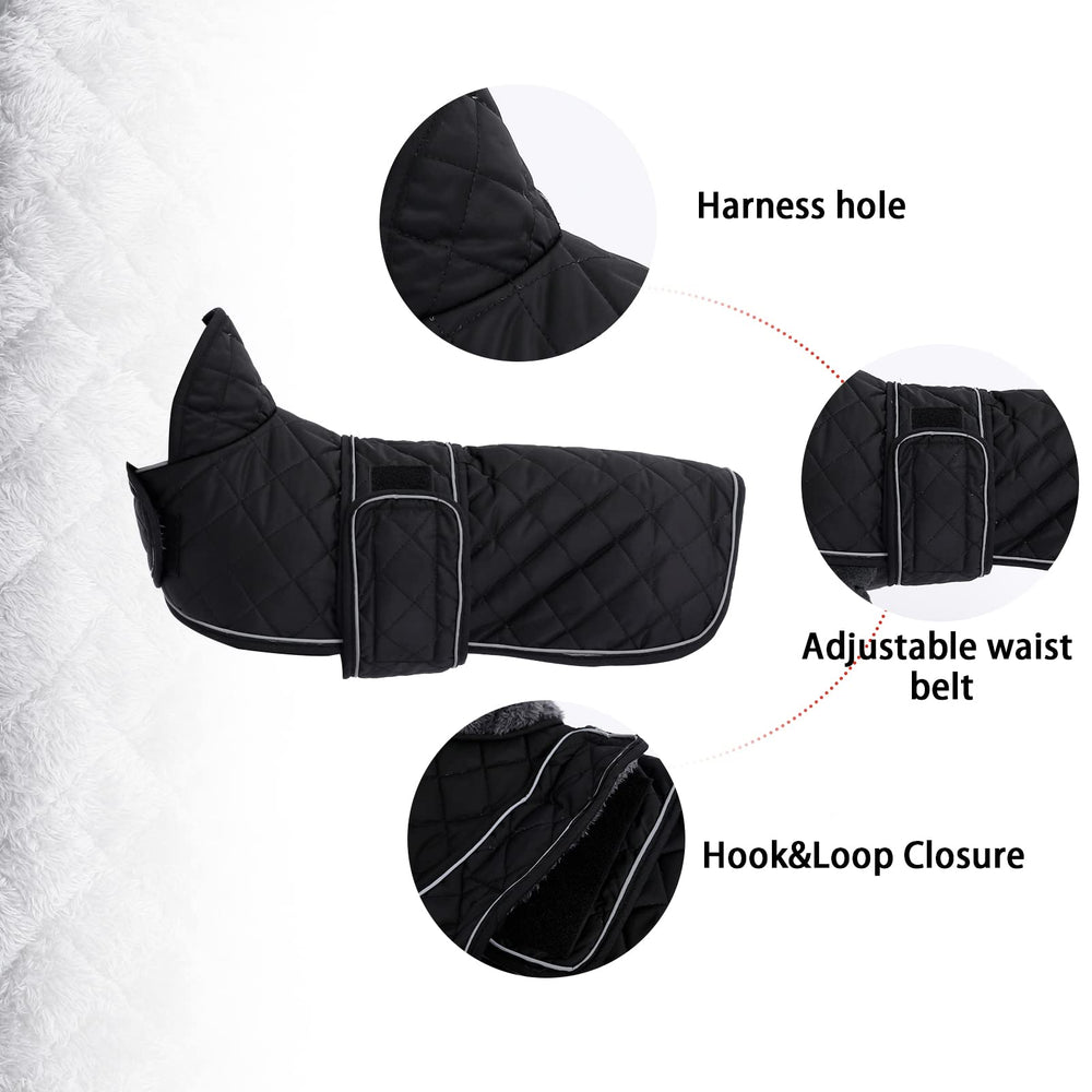 Geyecete adjustable-bands dachshund-coat quick fastening for secure fit