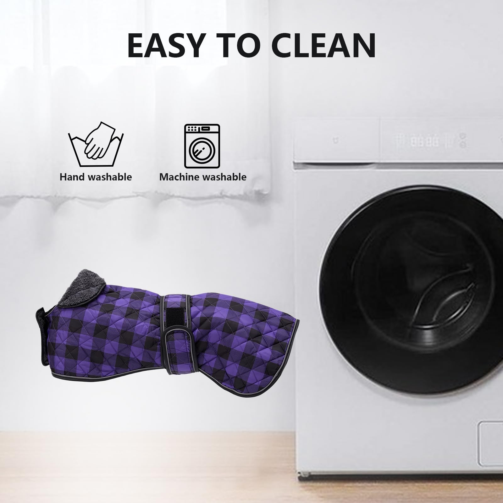 Geyecete coat machine-washable for easy cleaning after outings