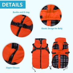 Geyecete dog jacket with reflective strip improves night visibility for safety