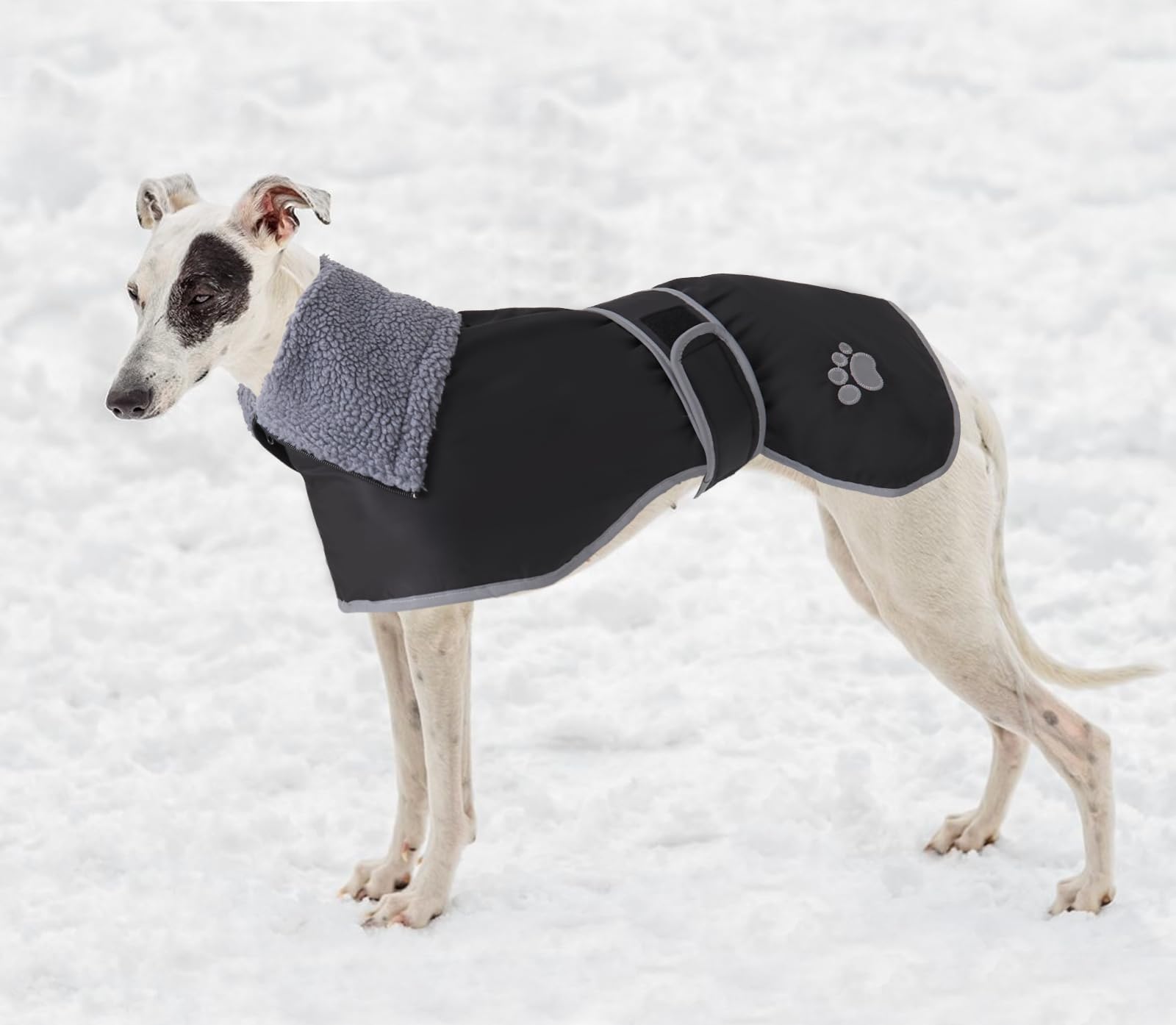 Geyecete warmth velvet interior envelops dogs in cozy comfort on frosty outings.