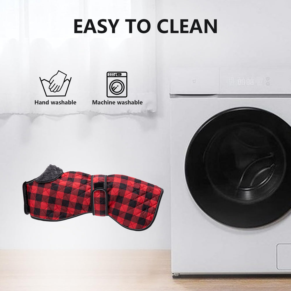 Geyecete greyhound coat machine washable for easy upkeep