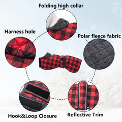 Geyecete greyhound coat plush fleece lining for warmth and comfort