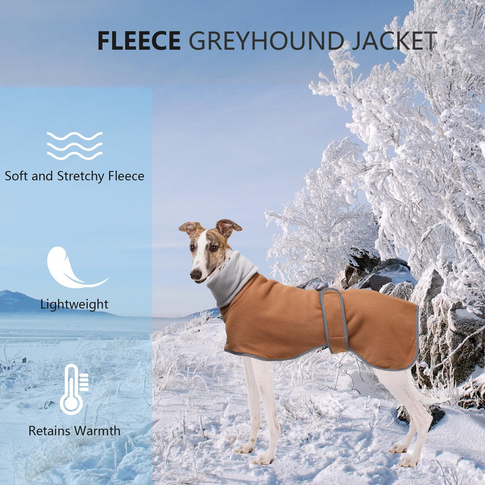 Geyecete Greyhound Cosy Fleece Jumper reflective piping enhances night visibility during strolls.
