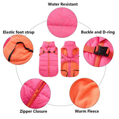 Geyecete dog coat waterproof-fabric closeup highlights water-repellent nylon