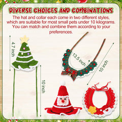 Geyoga pet Christmas costume hat closeup highlights cozy knit texture for winter days.