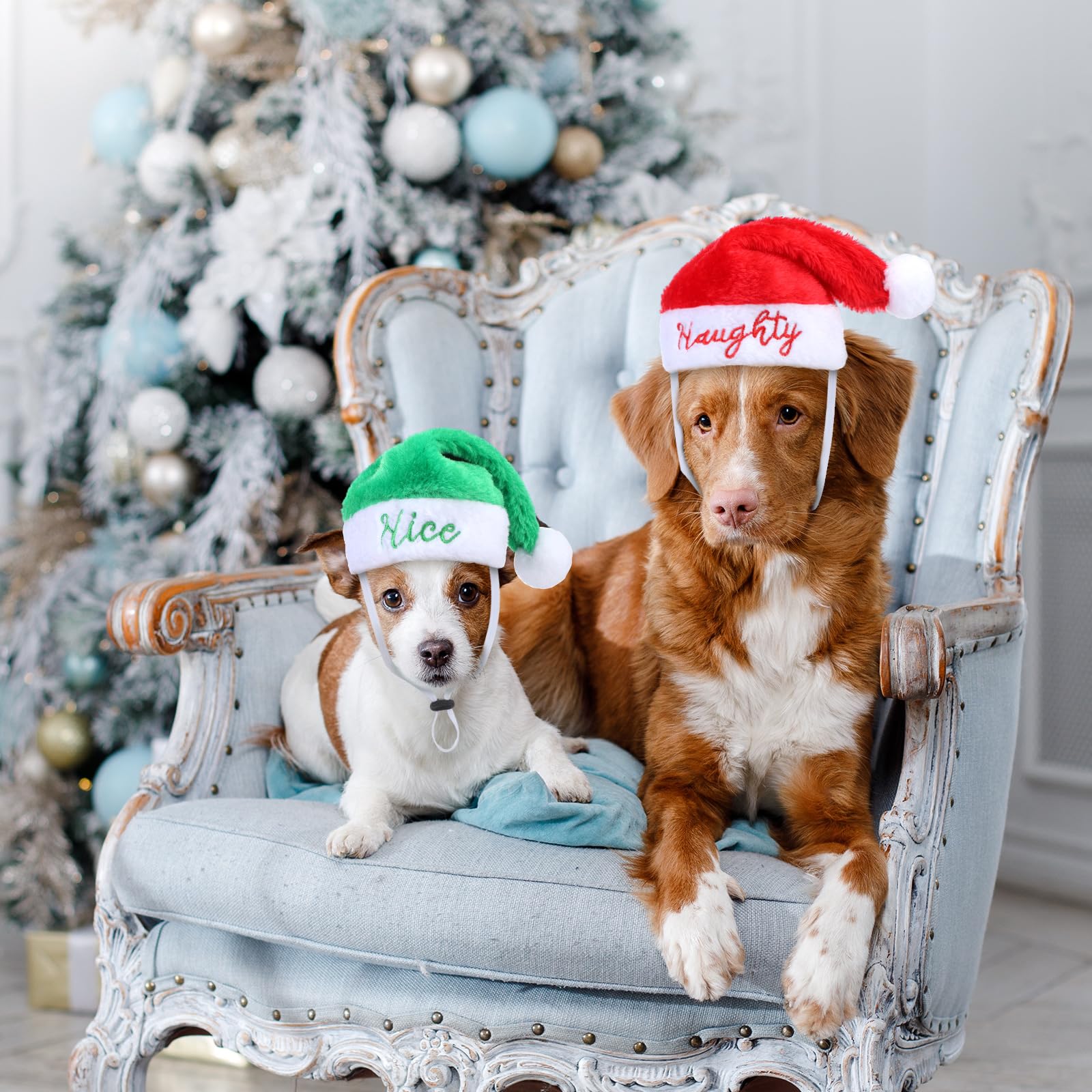 Geyoga Santa hat with elastic strap for secure fit during party moments