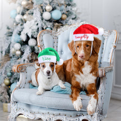 Geyoga Santa hat with elastic strap for secure fit during party moments