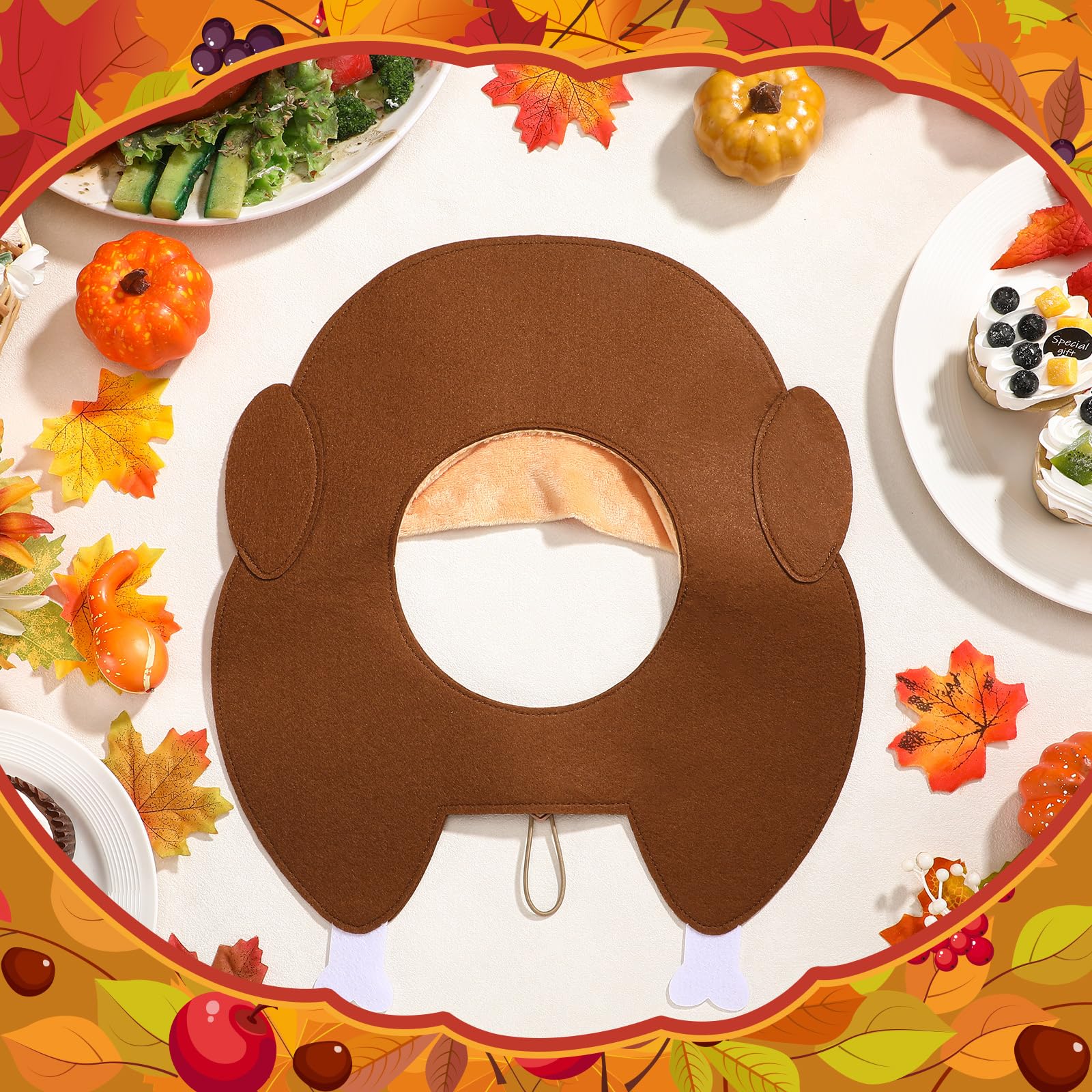 Geyoga soft felt turkey hat close-up emphasizes comfort and durability.