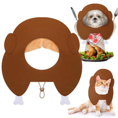 Geyoga Thanksgiving turkey hat for dogs, festive holiday style for photos and parties.