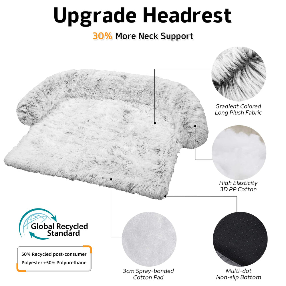 GGIB Calming Dog Bed fabric closeup highlighting plush texture and warmth.