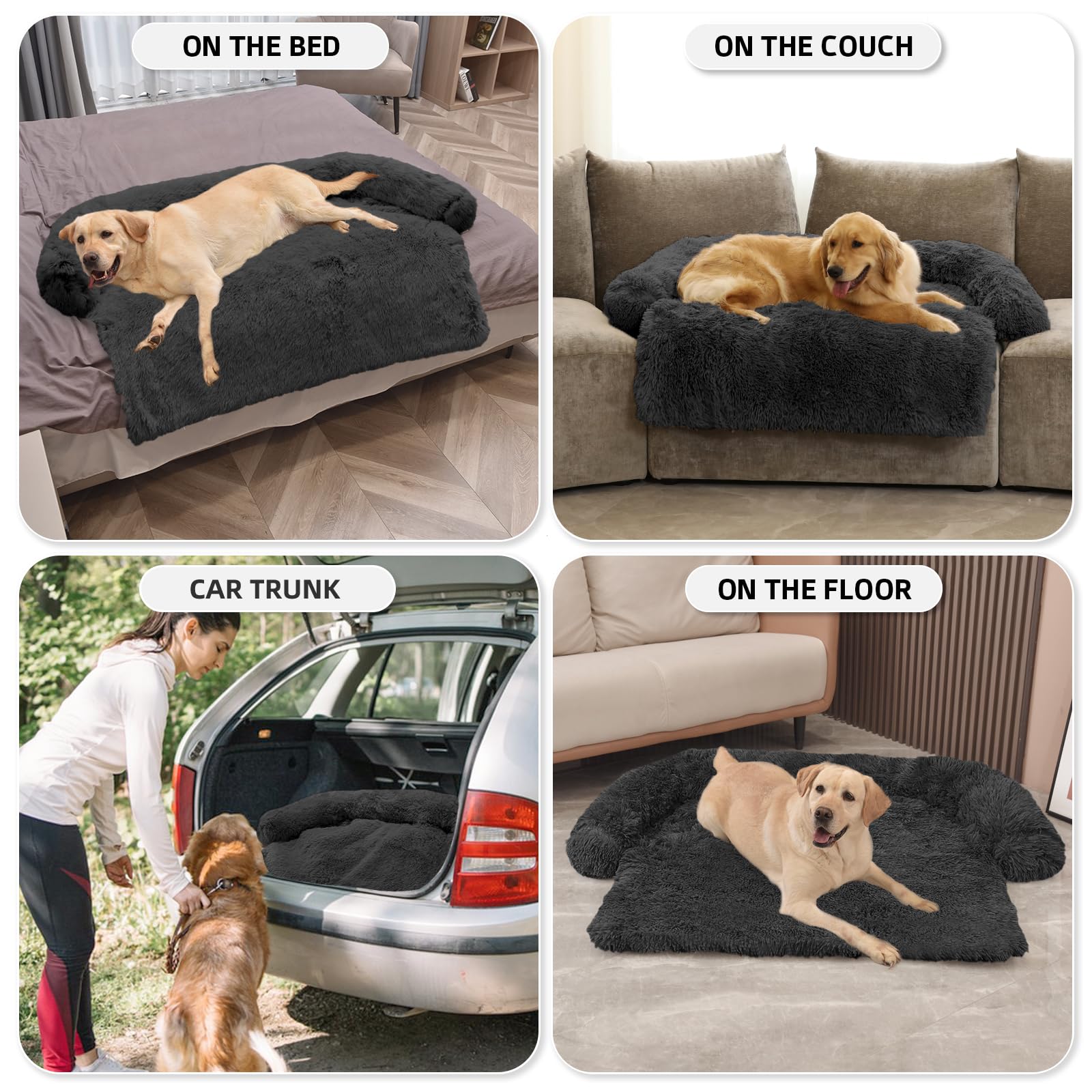 GGIB calming dog bed foldable-travel compact for outdoor adventures.