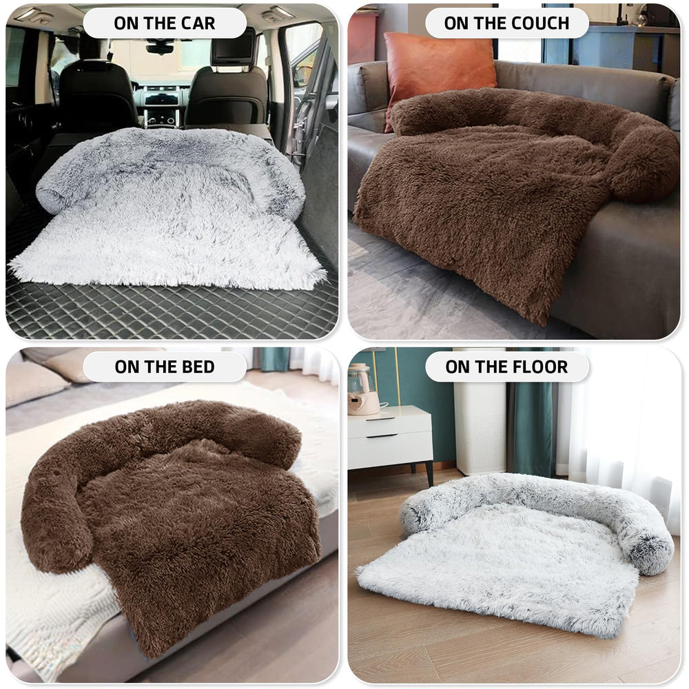 GGIB calming dog bed available in multiple sizes for pets.