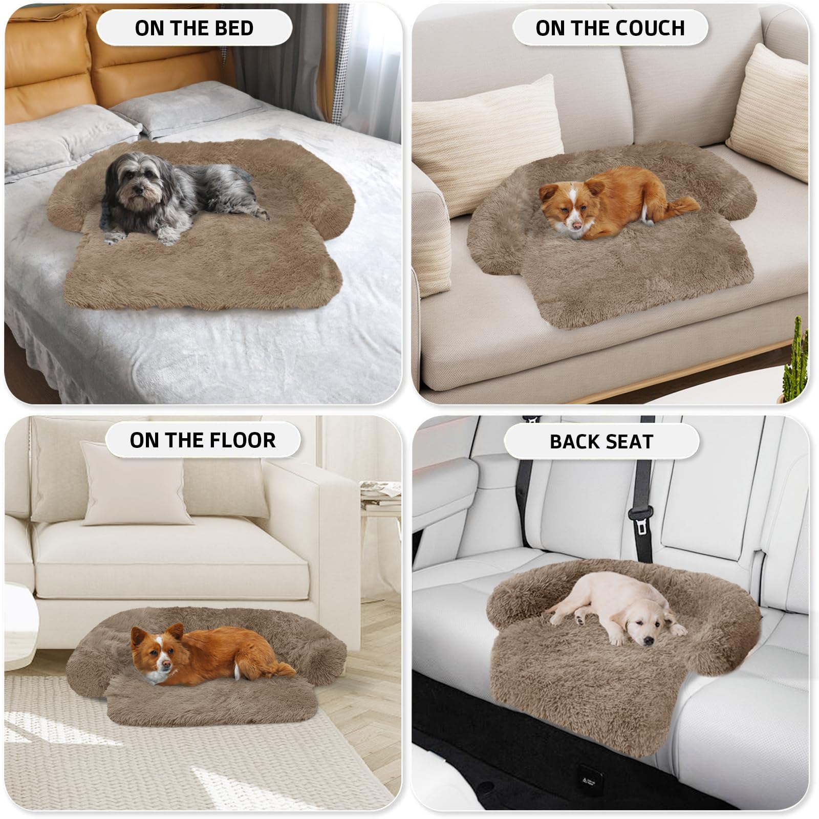 GGIB Calming Dog Bed travel-ready design folds or rolls for transport.