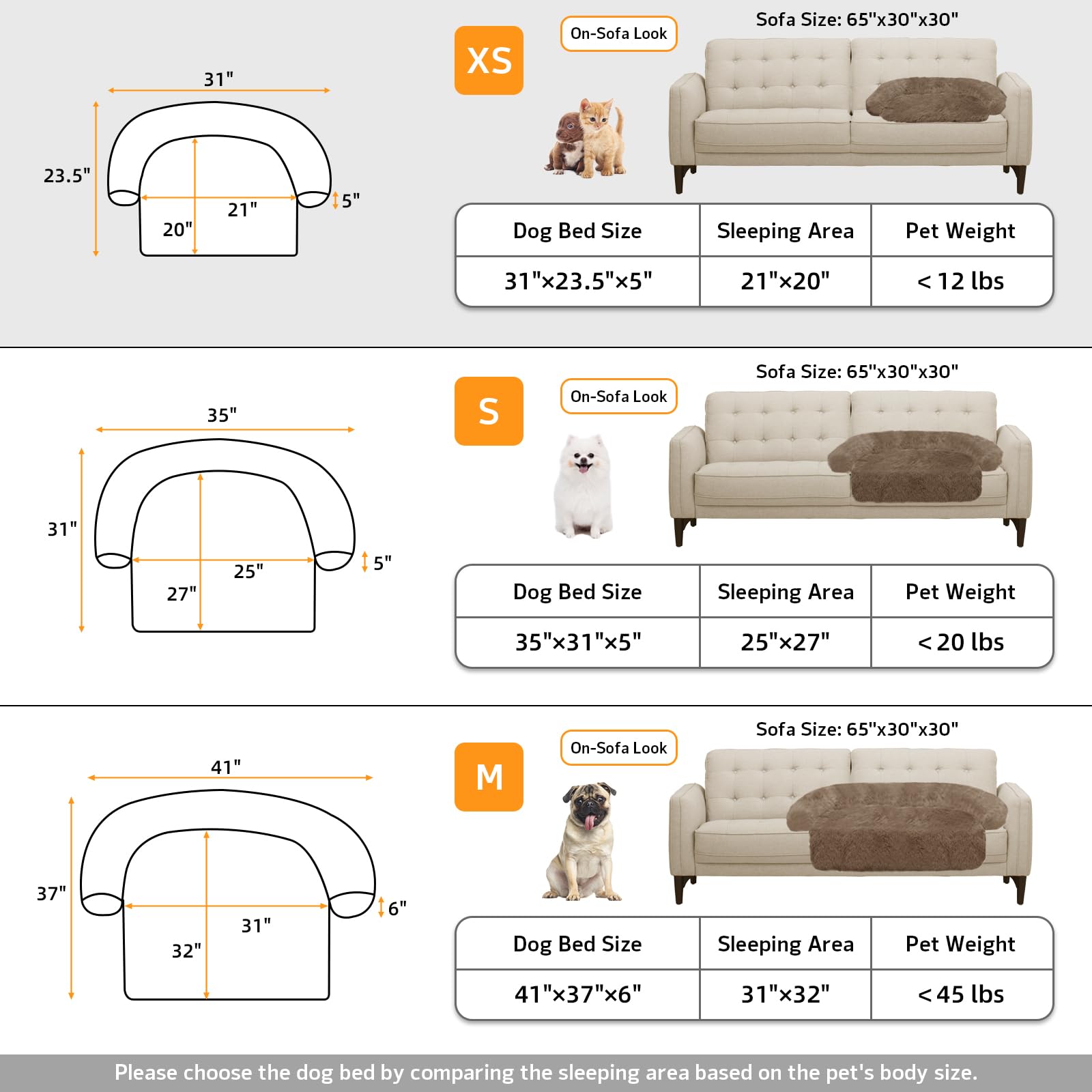 GGIB Calming Dog Bed XS size fits small pets.