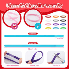 GGSTDDUP soft nylon puppy id collar emphasizes comfort for extended wear.