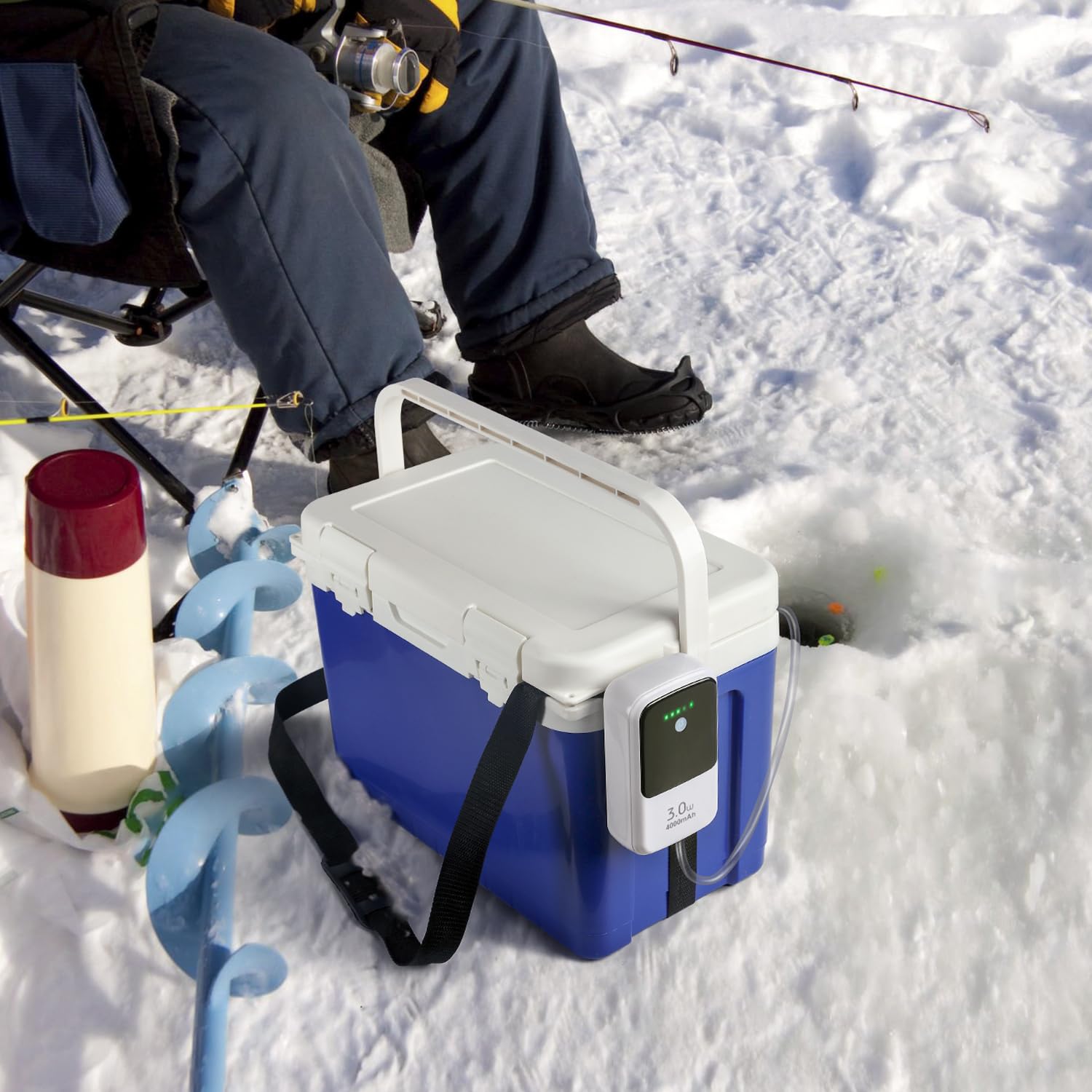 Ghosthorn Silent Dual-Operating-Mode Aerator with accessories shows complete setup including hose.