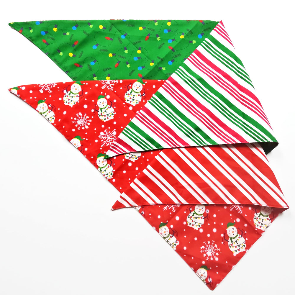 GHSJYO Christmas dog bandanas soft cotton texture