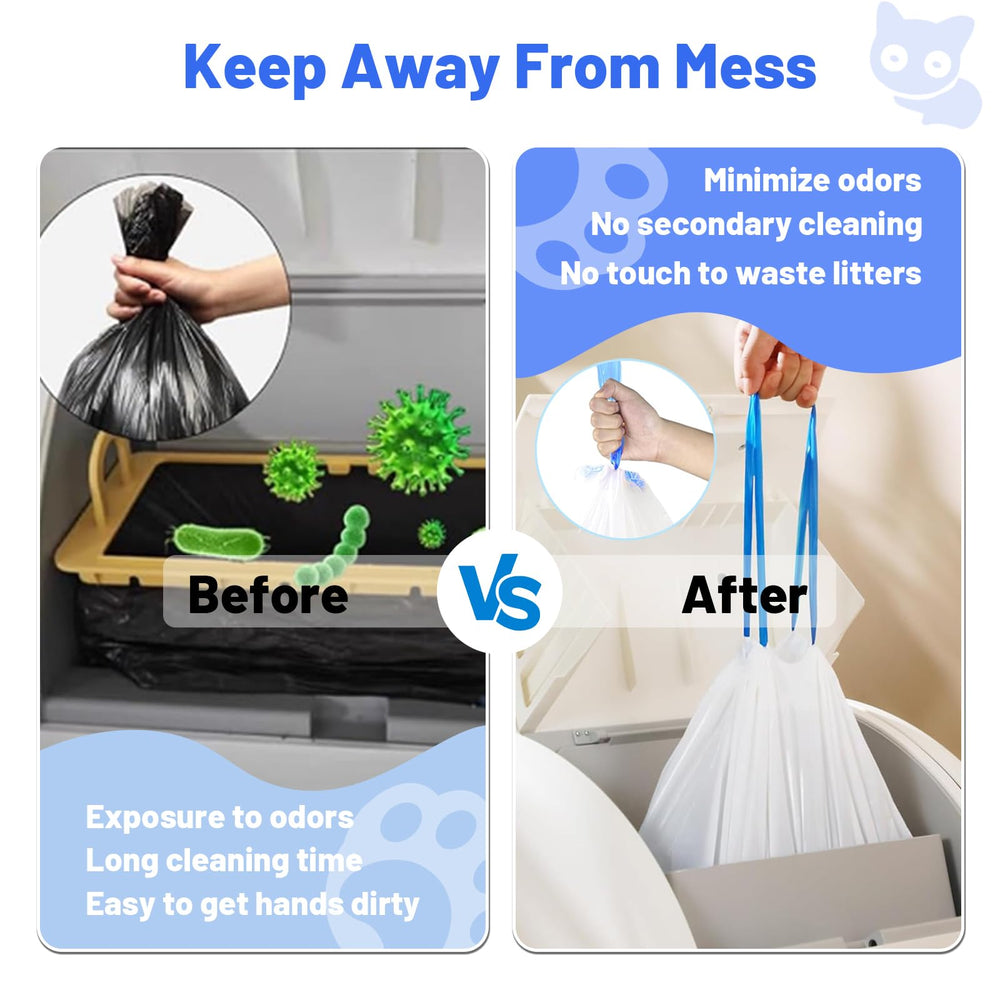 Giaceaw no-mess disposal design minimizes spills during removal.