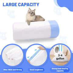 Giaceaw opaque-white-litter-bags help contain contents and odors.