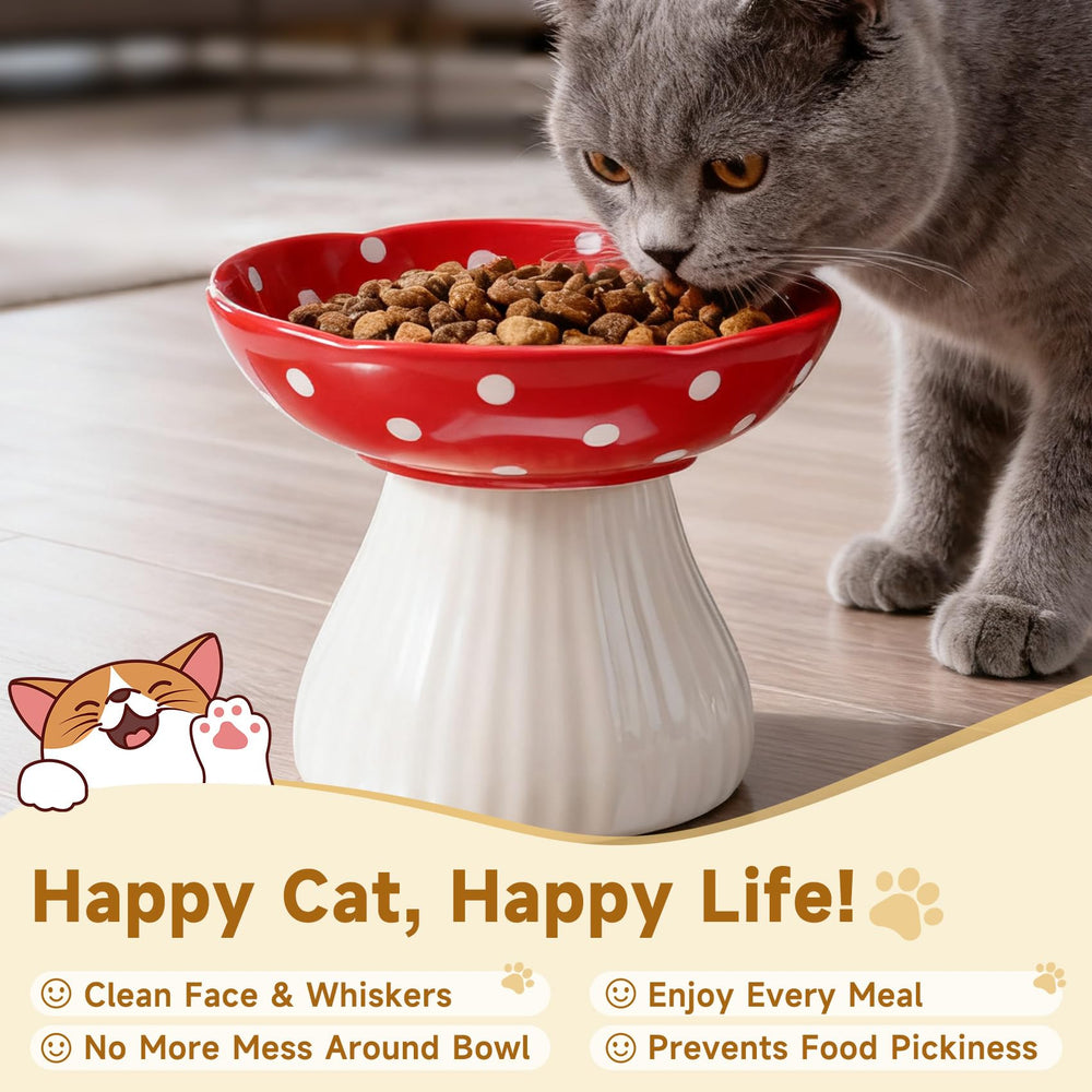 Giciubui mushroom cat bowl in kitchen scene adds playful home ambiance