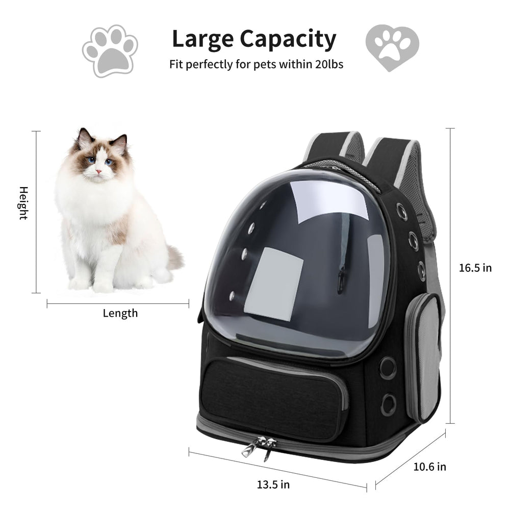 GixDix Cat Backpack durable Oxford fabric resists scratches and cleans easily