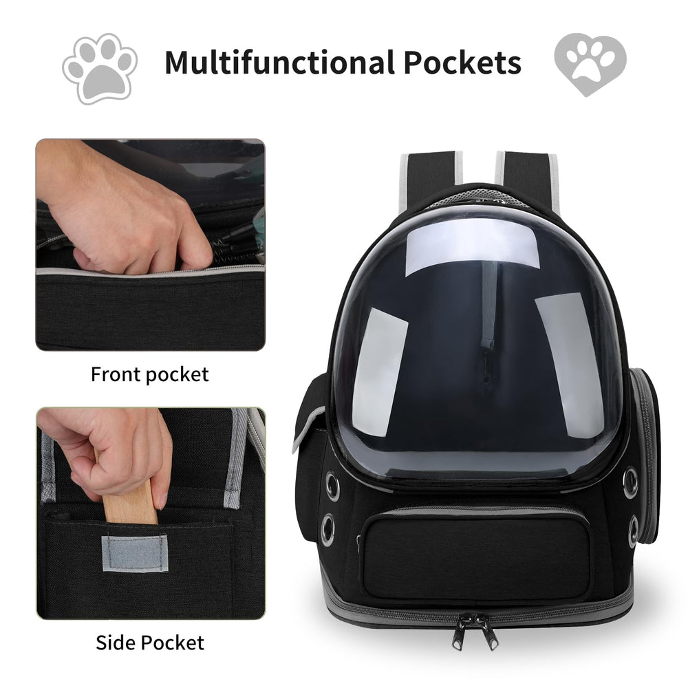 GixDix Cat Backpack spacious interior supports movement and rest