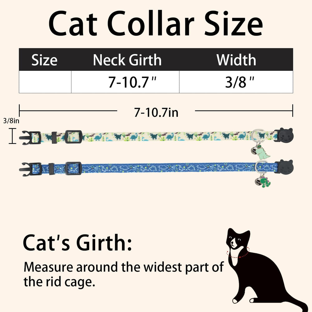 Giecooh cat collar adjustable-fit closeup communicates easy size tailoring