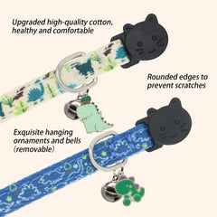 Giecooh cat collar bell jingle closeup showcases audible tracking cue
