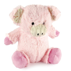 Giftable World 7inch plush pig with corduroy face for durable, cuddly play