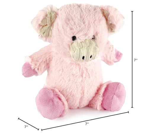 Giftable World 7inch plush pig in two-tone body for soft textures and comforting snuggles