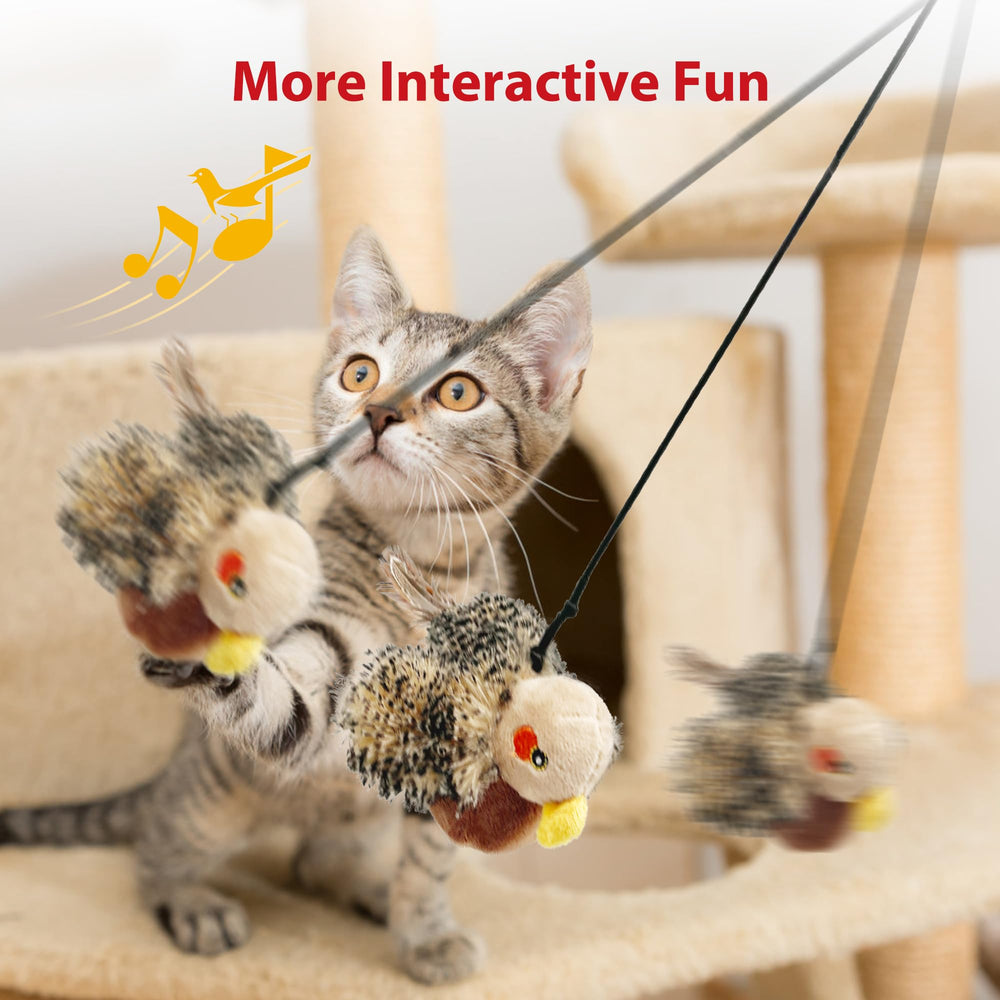 Gigwi flapping bird toy in action shows chirp and wing flaps.
