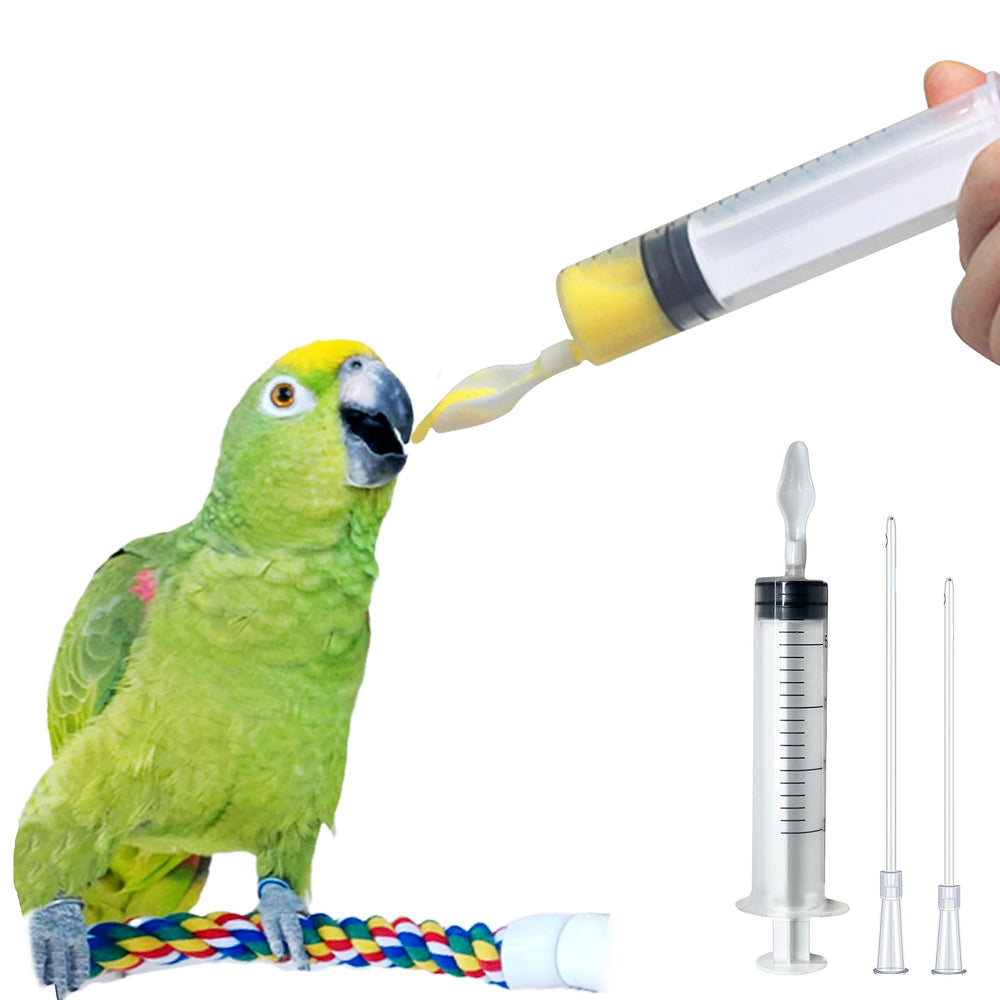 Giiiiump Baby Bird Feeding Syringe shows an all-in-one feeder for mess-free feeding.