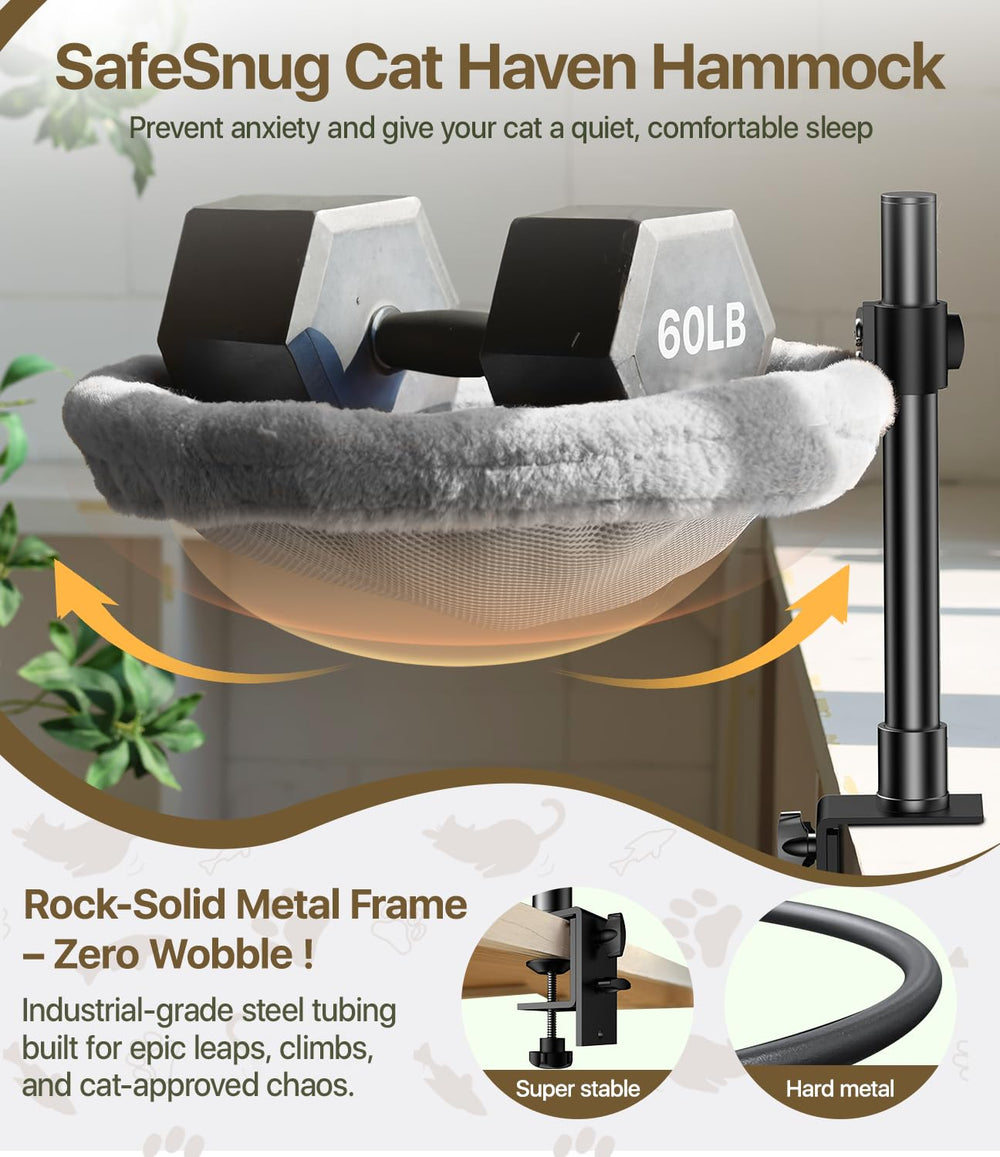 Giisorde Cat Desk Bed detachable hammock for easy washing and care