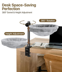 Giisorde Cat Desk Bed soft nest highlighting plush comfort and privacy