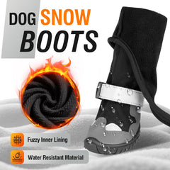 Giiyoe dog suspender boots adjustable strap demonstrates secure fit.