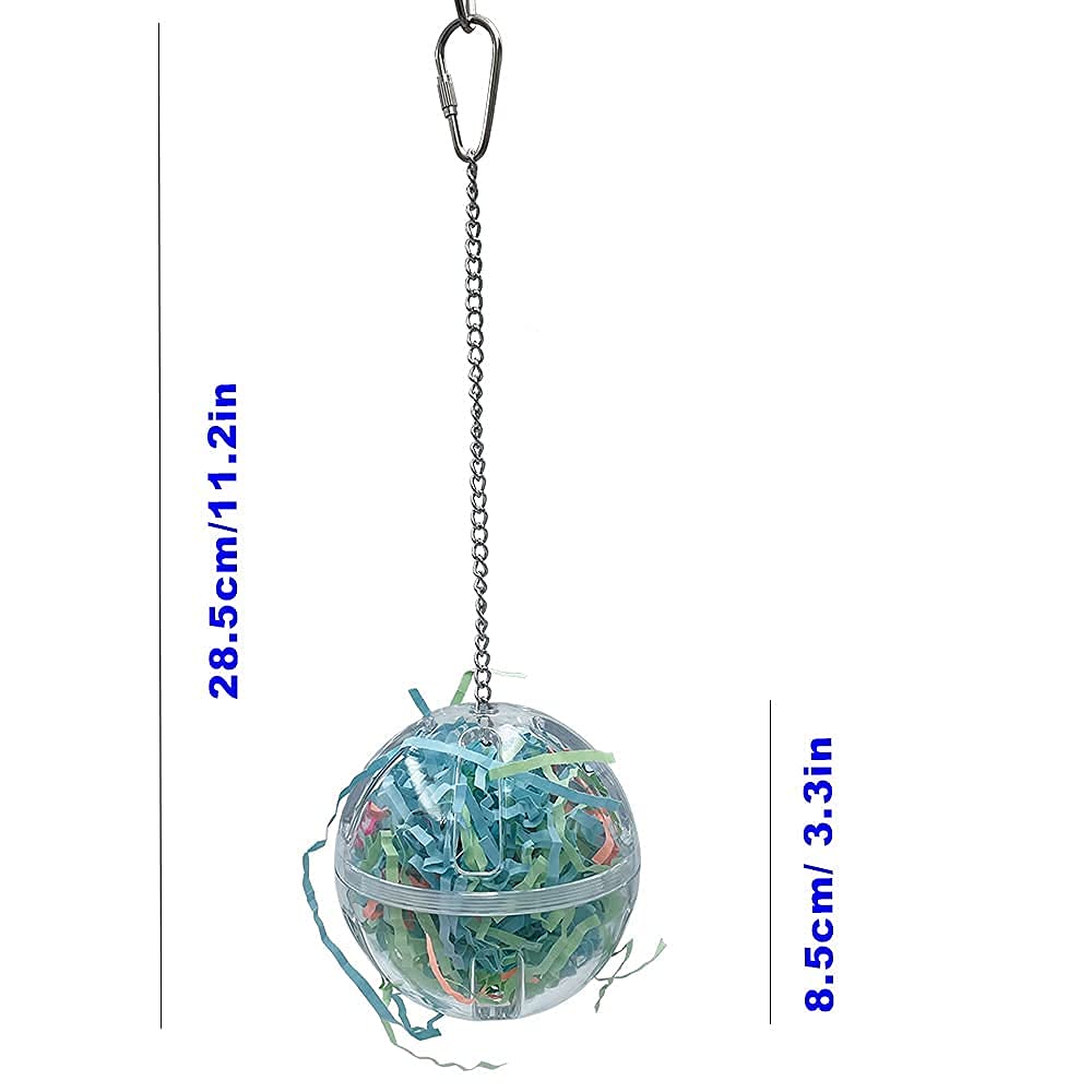 GILYGI forager ball filled with vegetables and nuts for enrichment.