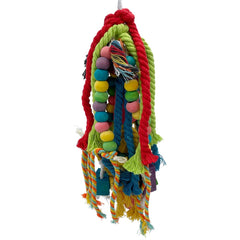 GILYGI parrot toy cotton rope colors for engaging color-rich play and preening