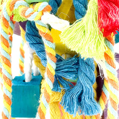 GILYGI parrot toy 20.5 inch size fits medium to XL parrots for shared enrichment