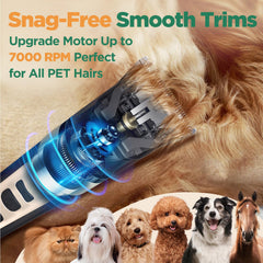 Gimars 4-in-1 clippers interchangeable blades enable precise trimming.