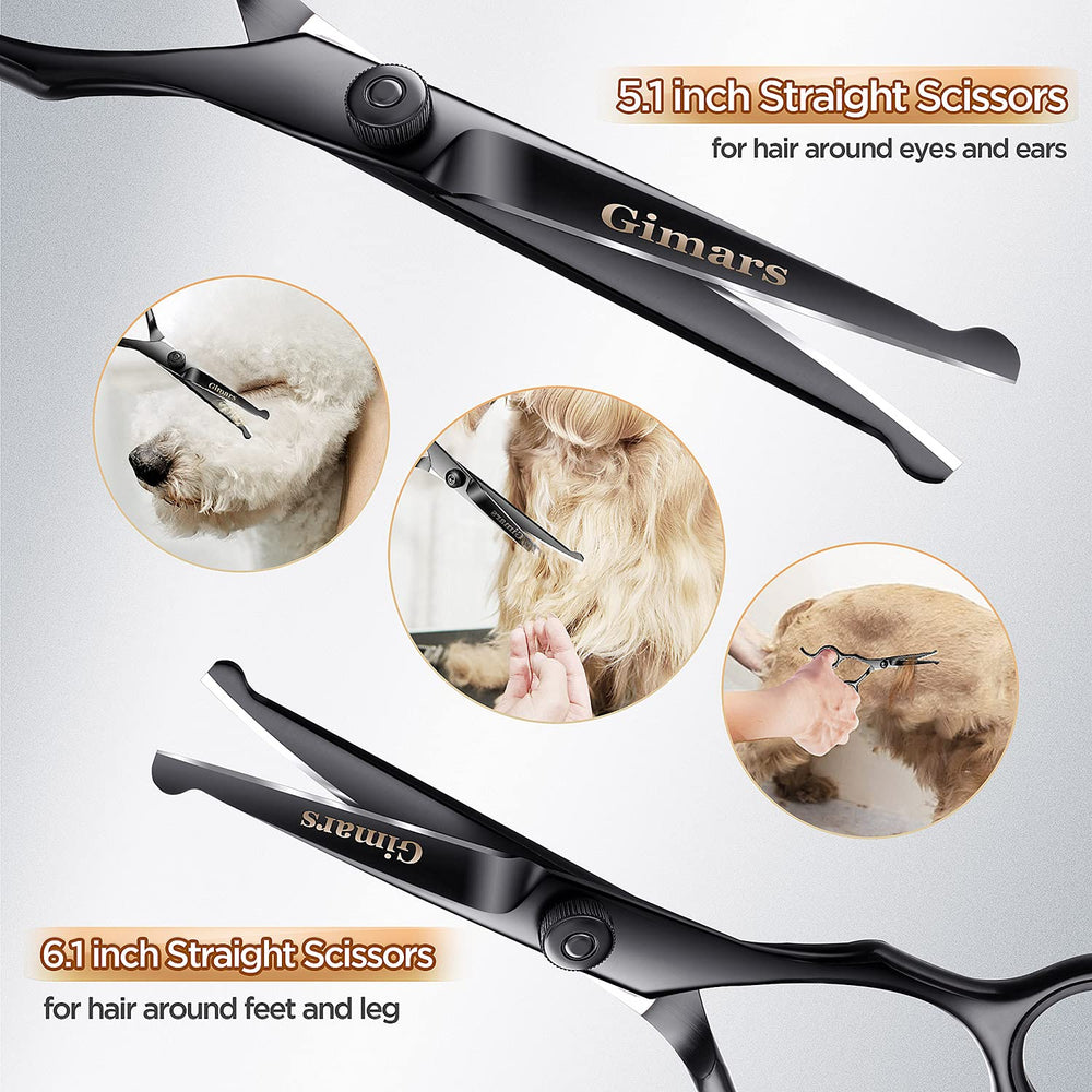 Gimars ergonomic handles reduce hand fatigue during long grooming tasks